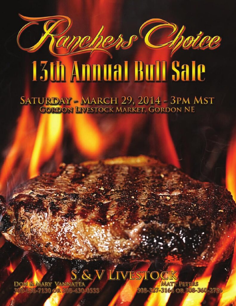 S and V Livestock - 13th Annual Rancher's Choice Bull Sale
