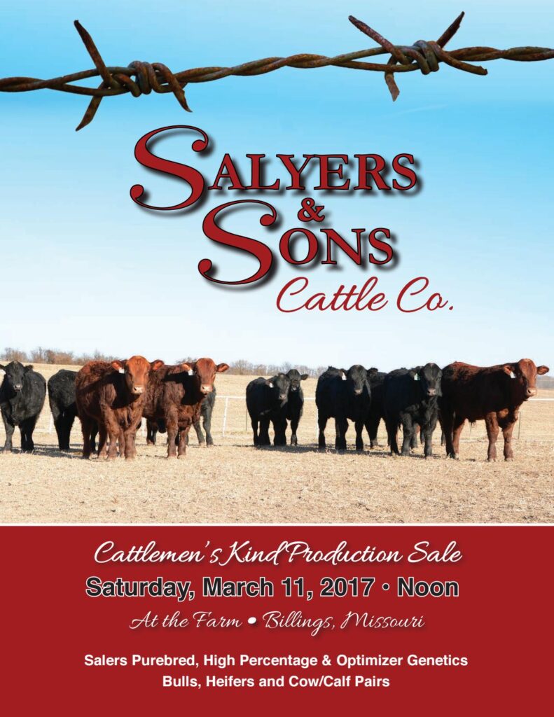 Salyers & Sons Cattle Co - 2017 Cattlemens Kind Production Sale