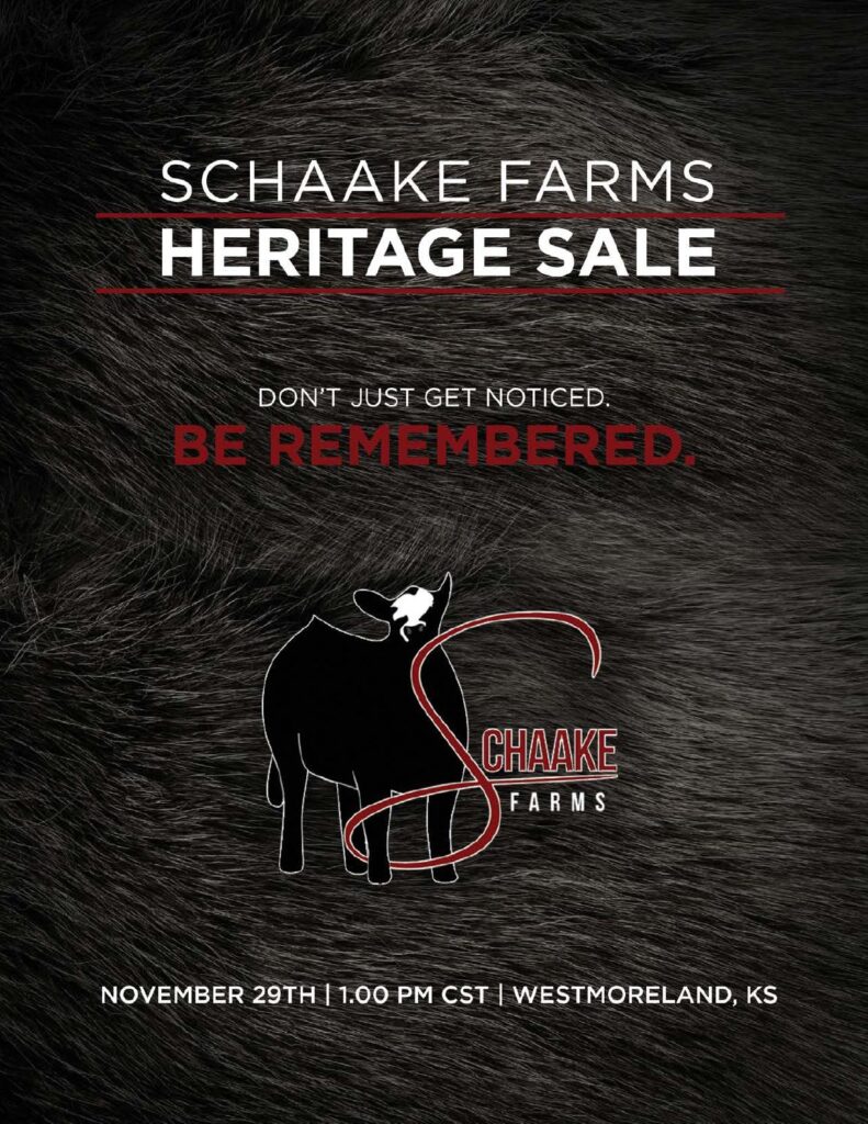 Schaake Farms - 2015 Heritage Sale