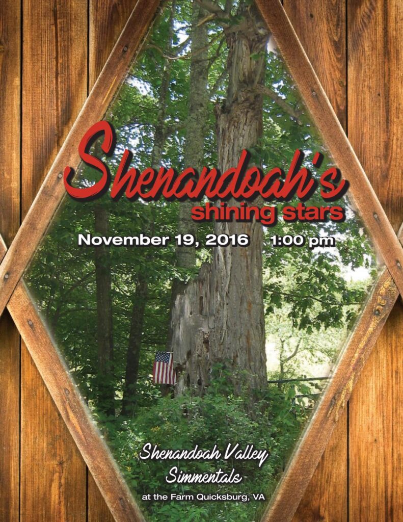 Shenandoah Valley Simmentals - 2016 Shining Stars Sale