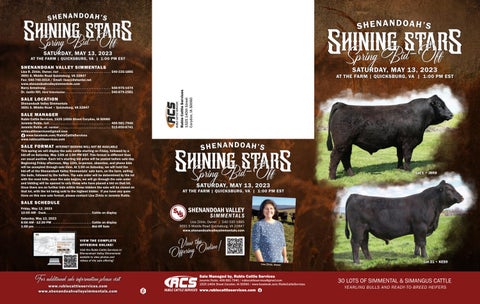 Shenandoah Valley Simmentals - 2023 Spring Sale Tri-Fold