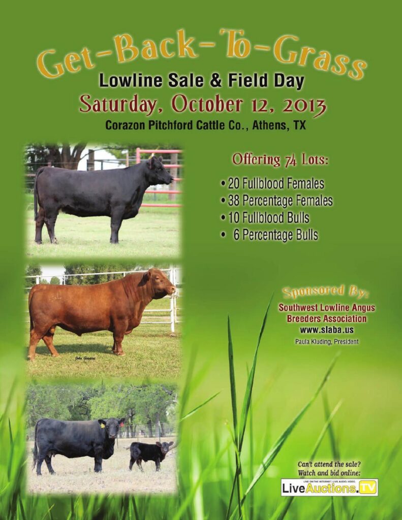 Southwest Lowline Angus Breeders Assoc - 'Get Back To Grass' Lowline Sale
