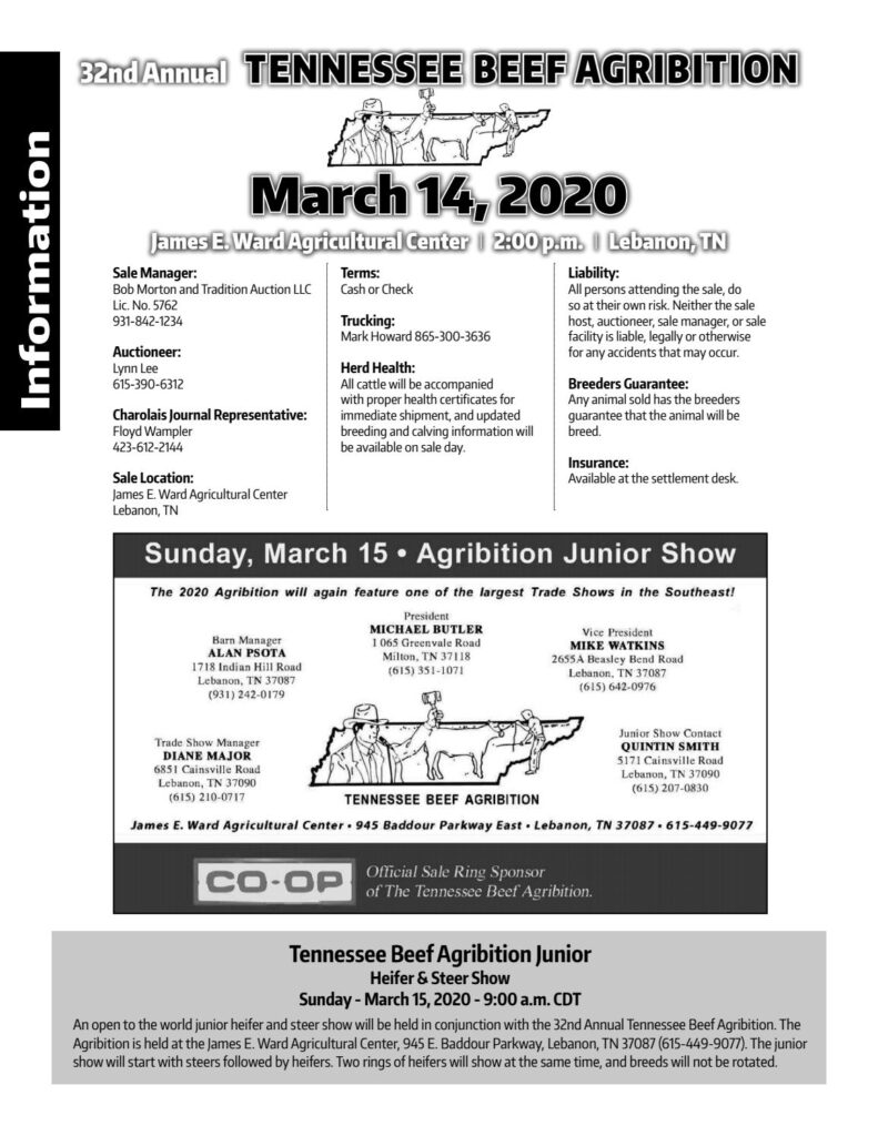 TN Charolais - 2020 Sale