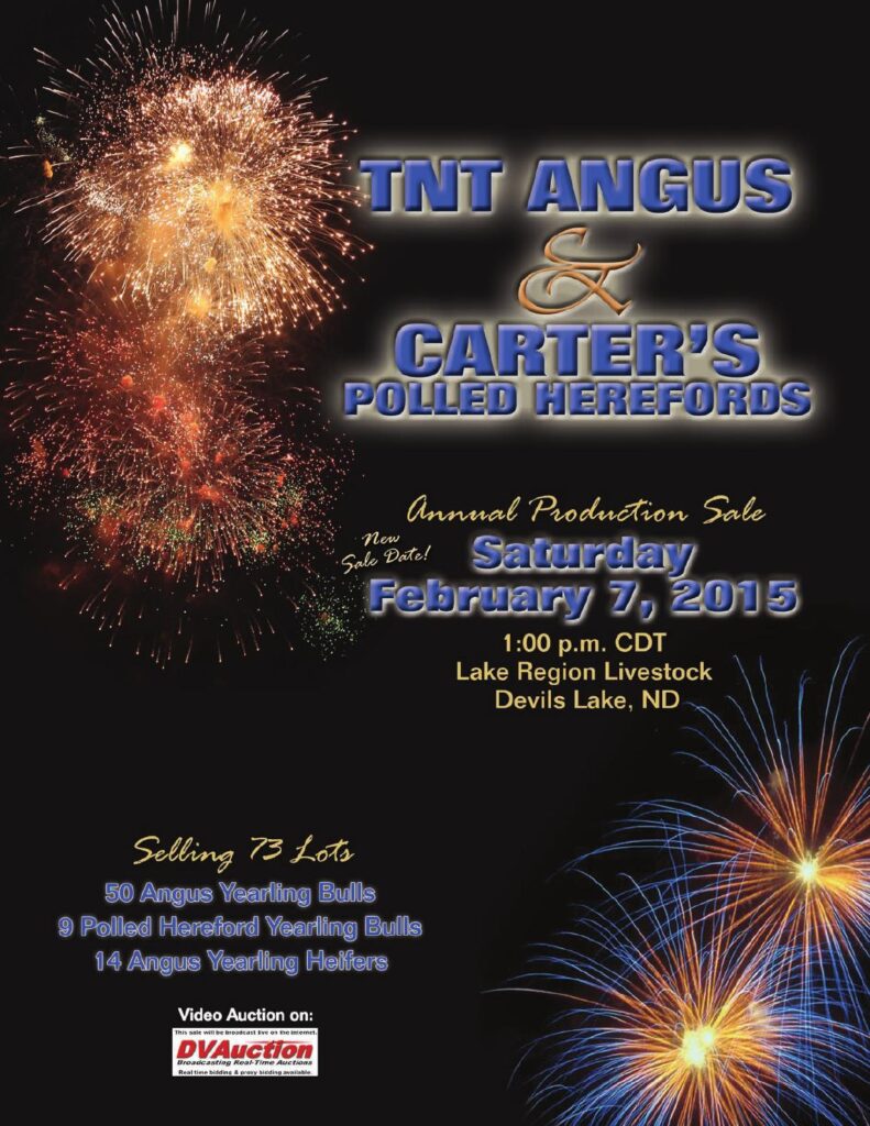 TNT Angus and Carter's Polled Herefords - 2015 Annual Production Sale