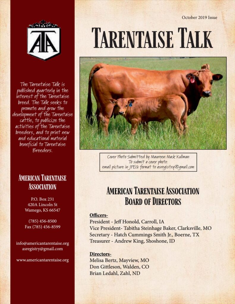 Tarentaise Talk October 2019 Edition
