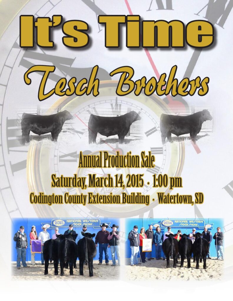 Tesch Brothers Cattle - 2015 Production Sale