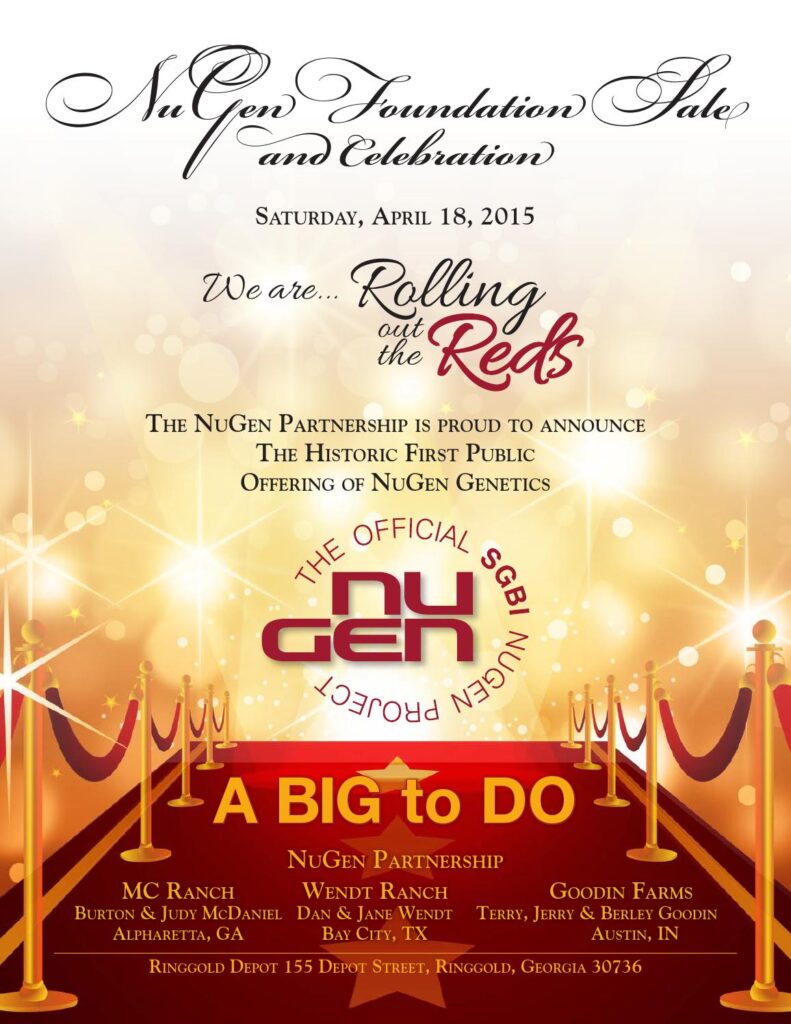 The NuGen Partnership - 2015 Foundation Sale and Celebration