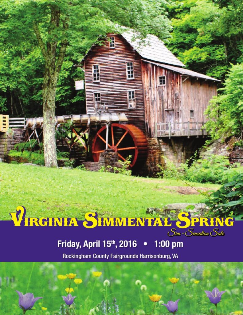 Virginia Simmental Association - 2016 Spring Sim-Sensation Sale