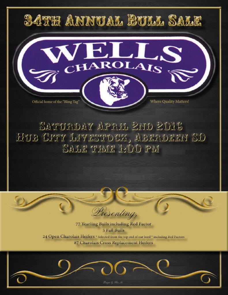 Wells Charolais - 34th Annual Bull Sale
