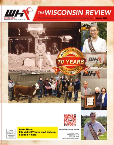 Wisconsin Hereford Association - 2023 Summer Review