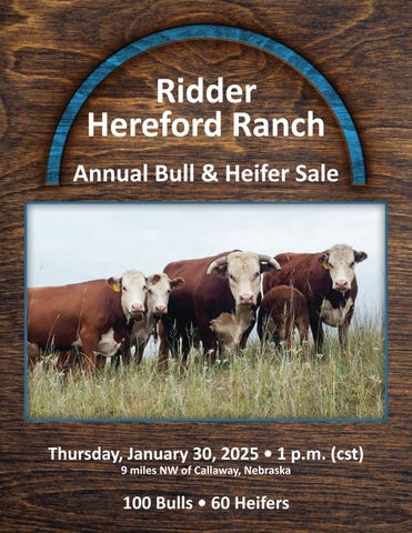 Ridder Hereford Ranch Annual Bull & Heifer Sale