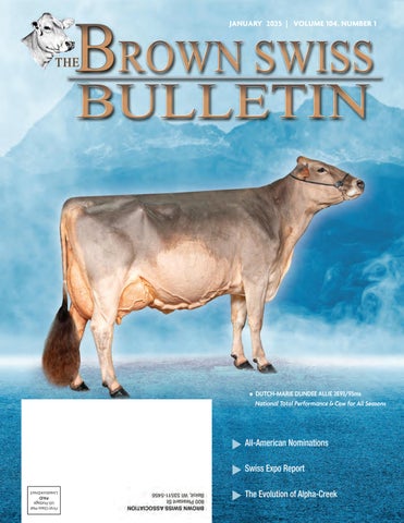 The Brown Swiss Bulletin January 2025