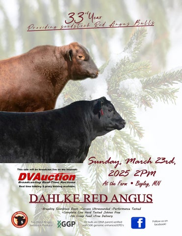 Dahlke Red Angus 33rd Annual Production Sale