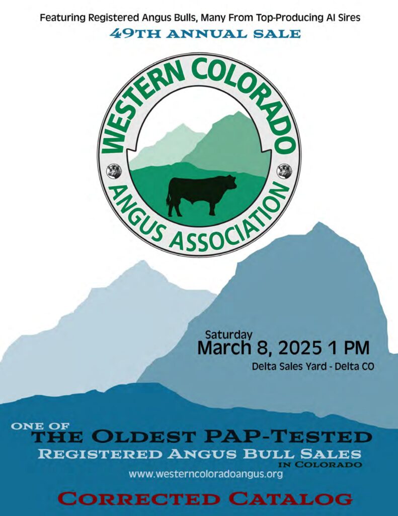 Western Colorado Angus Association 49th Annual Sale