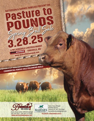 Batterson & Barnes Pasture to Pounds Spring Bull Sale