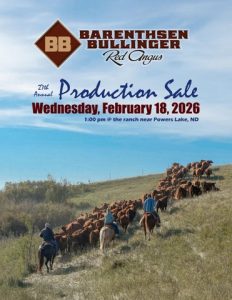 Barenthsen-Bullinger Red Angus 27th Annual Production Sale