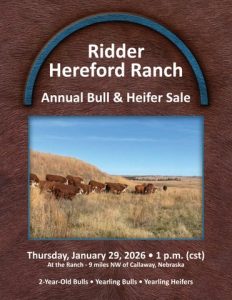 Ridder Hereford Ranch Annual Bull & Heifer Sale