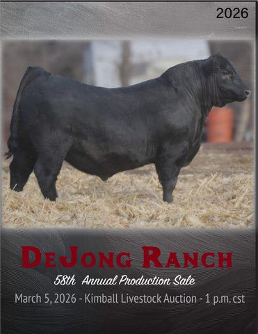 DeJong Ranch 58th Annual Production Sale
