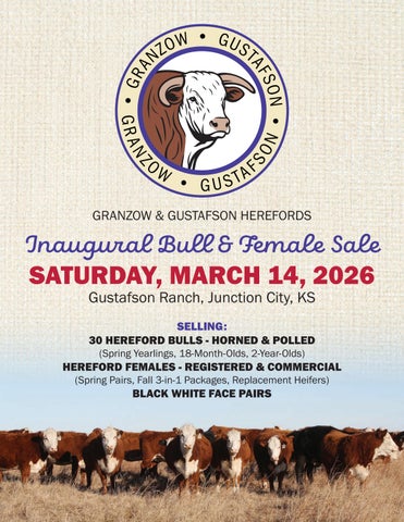 Granzow & Gustafson Inaugural Bull and Female Sale