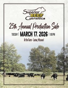 Superior Beef Genetics 25th Annual Production Sale