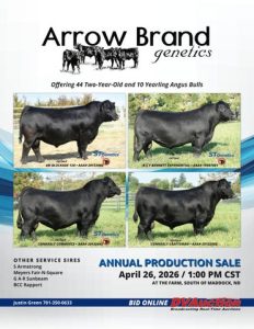Arrow Brand Genetics Annual Production Sale